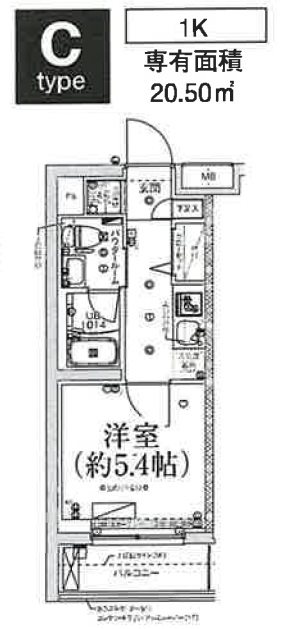 マテリア横浜NORTHの間取り