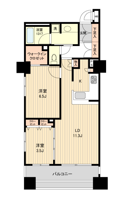 ＨＦ銀座レジデンスＥＡＳＴの間取り