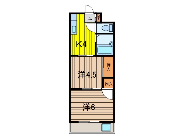 宮根第IIコーポの間取り