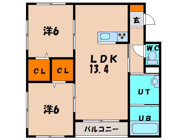 函館市川原町のマンションの間取り