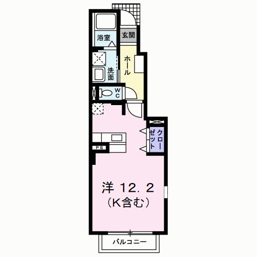 北九州市門司区旧門司のアパートの間取り