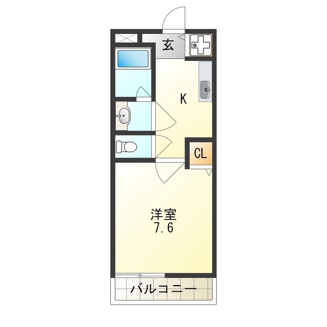 ラフィーネ 住之江の間取り