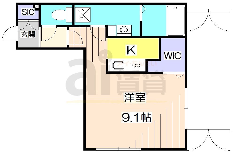 練馬区中村南のマンションの間取り