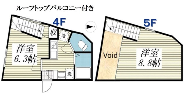 足立区千住東のマンションの間取り