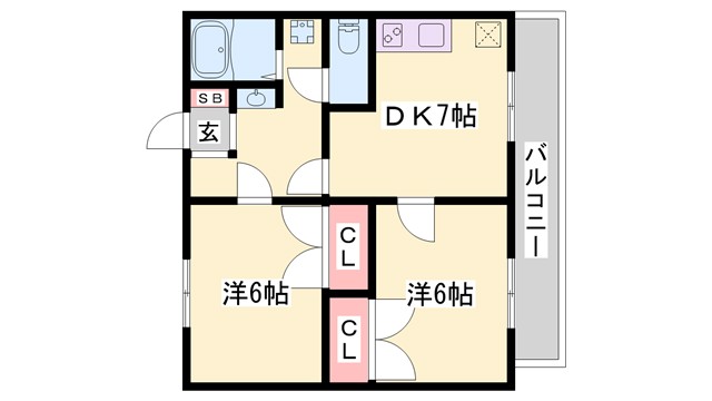 プライムハイツ寺家の間取り