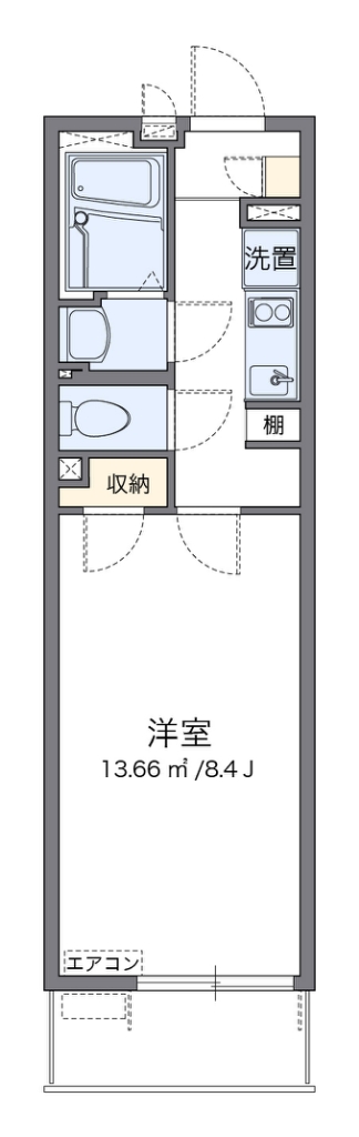 尼崎市南初島町のマンションの間取り