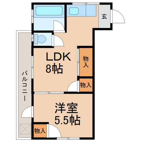 墨田区菊川のマンションの間取り