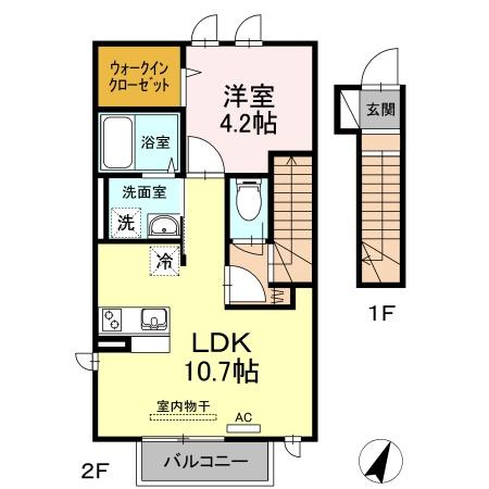 エスペランサB　B棟の間取り