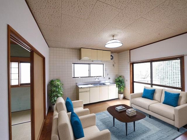 居室・リビング　CGで家具等を配置したもので家具等は含まれません