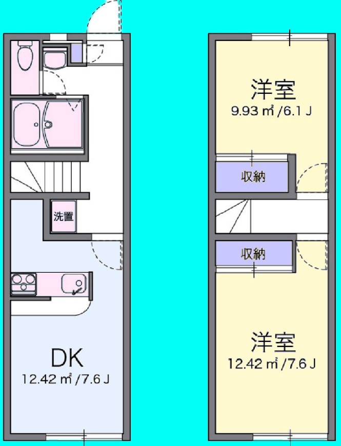 ボヌールエスパースDの間取り