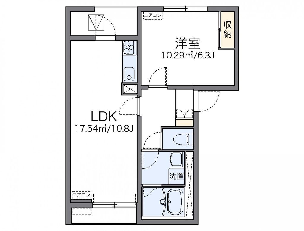 レオネクストオリーブＢの間取り