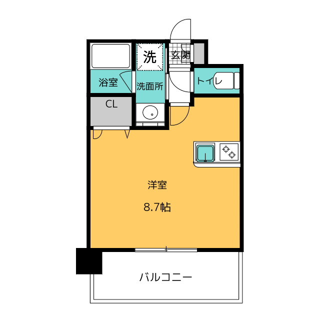 エンクレストＮＥＯ博多駅南の間取り