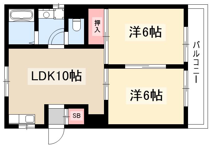 サンハイム中橋の間取り