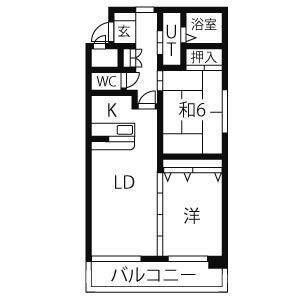 ノール中の島の間取り