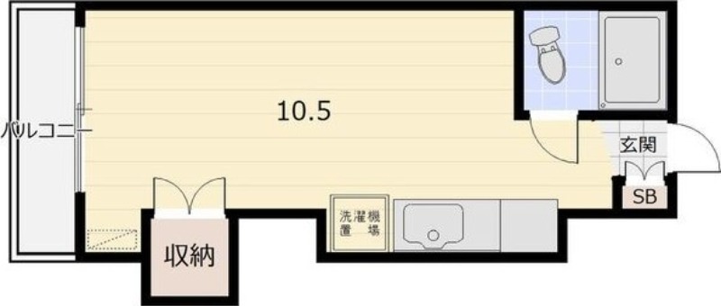 札幌市白石区菊水三条のマンションの間取り