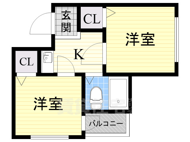 プレアール新大阪2の間取り