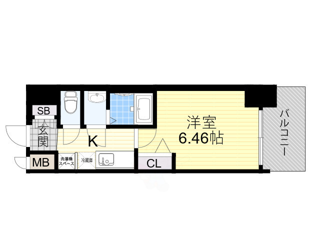 大阪市住之江区南加賀屋のマンションの間取り