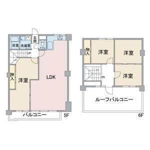 半田市住吉町のマンションの間取り