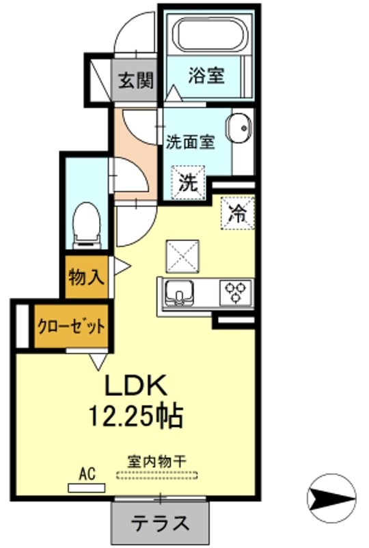 エグゼコート西浅井の間取り