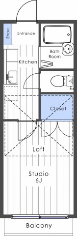 東松山市新宿町のアパートの間取り