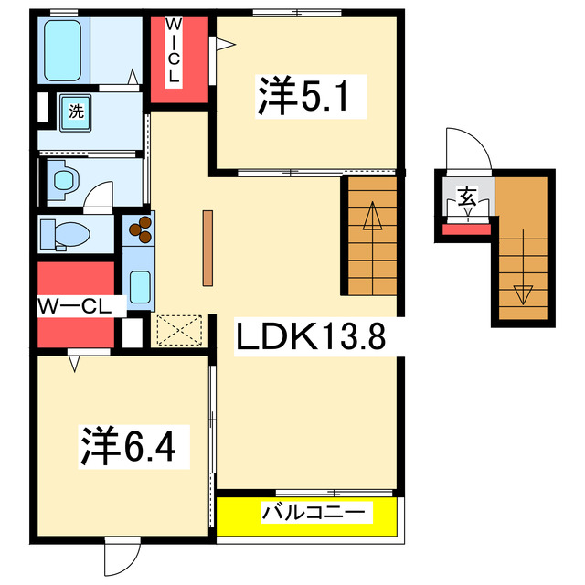 リヴェールＳＫの間取り