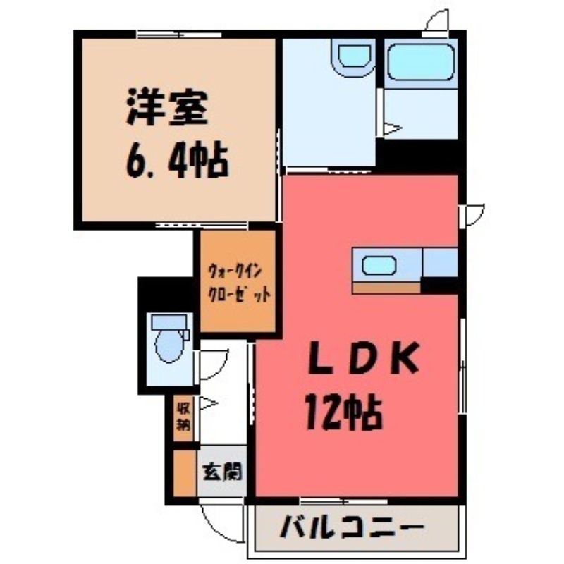 アルカンシエル Bの間取り