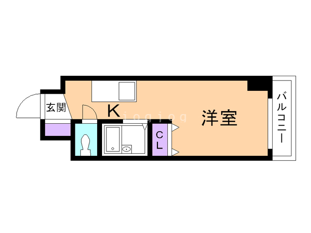 札幌市東区北二十二条東のマンションの間取り