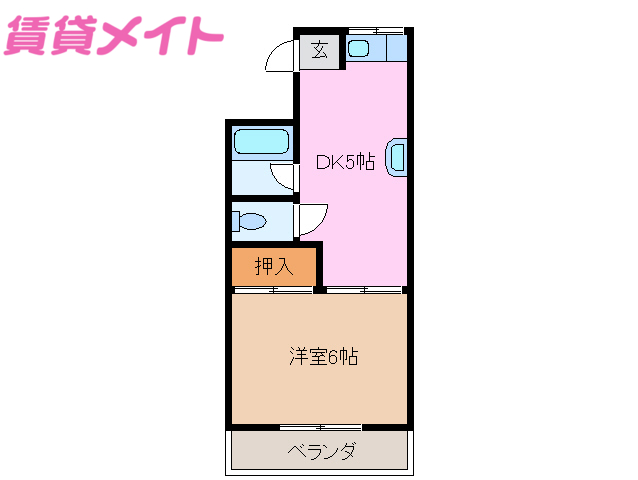 津市修成町のマンションの間取り