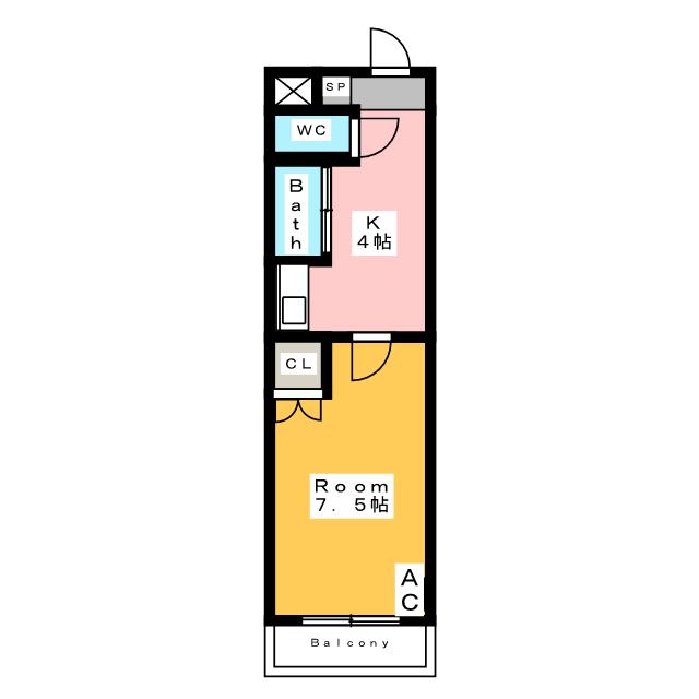 アイルーム一ツ木IIの間取り