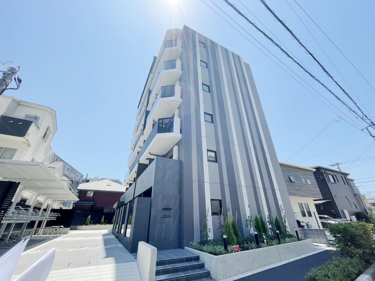 【川崎市中原区中丸子のマンションのエントランス】