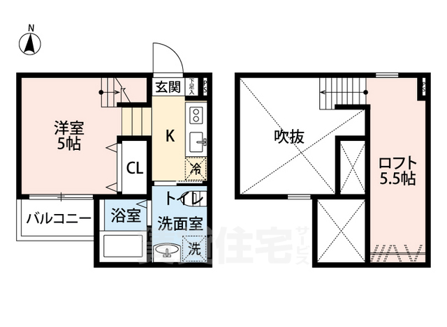 名古屋市昭和区永金町のアパートの間取り