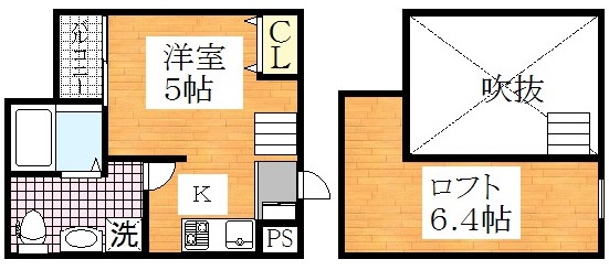 大阪市平野区長吉長原のアパートの間取り