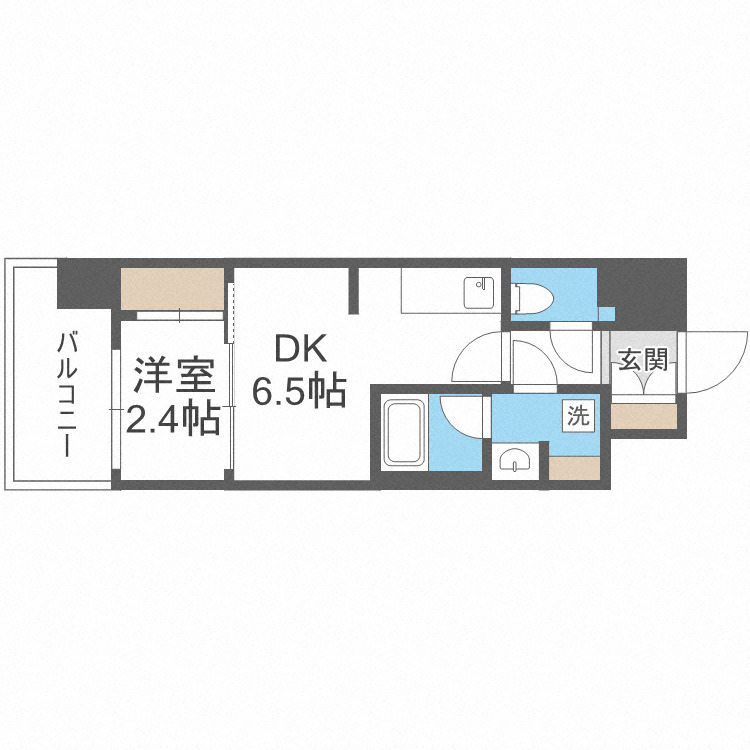 コンフォリア・リヴ南森町Qの間取り