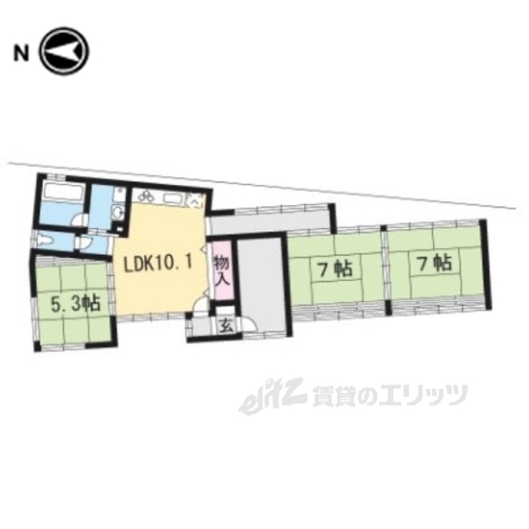 レヴィア東福寺の間取り