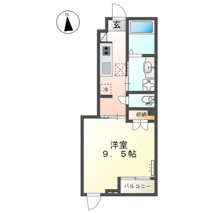 山形市やよいのアパートの間取り