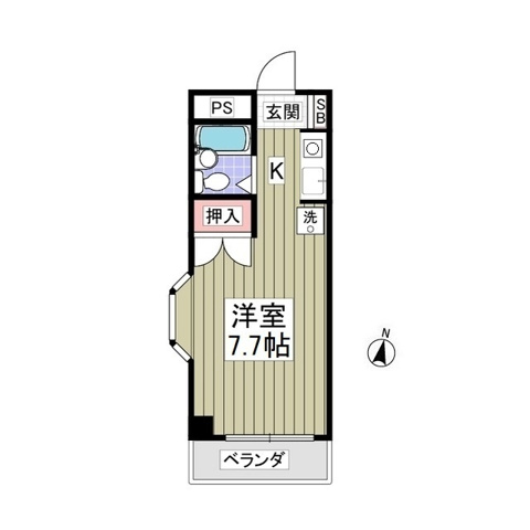 滝マンション第2春来の間取り