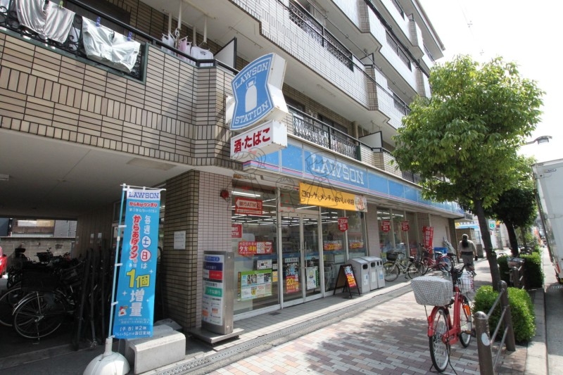 コンビニ　ローソン駒川店（コンビニ）まで48m