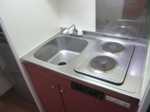 キッチン　電気コンロ２口