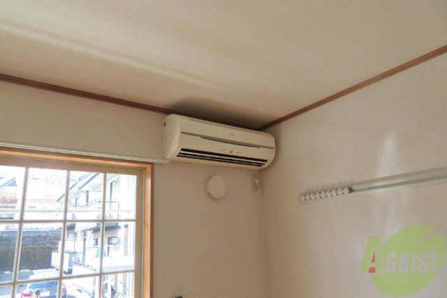 その他設備　エアコンも設置してあるので、毎日の暮らしが快適になりますね。