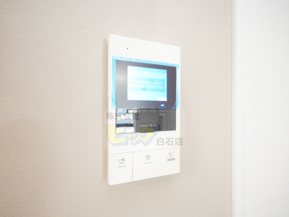 セキュリティ　モニター付きインターホン完備しています♪