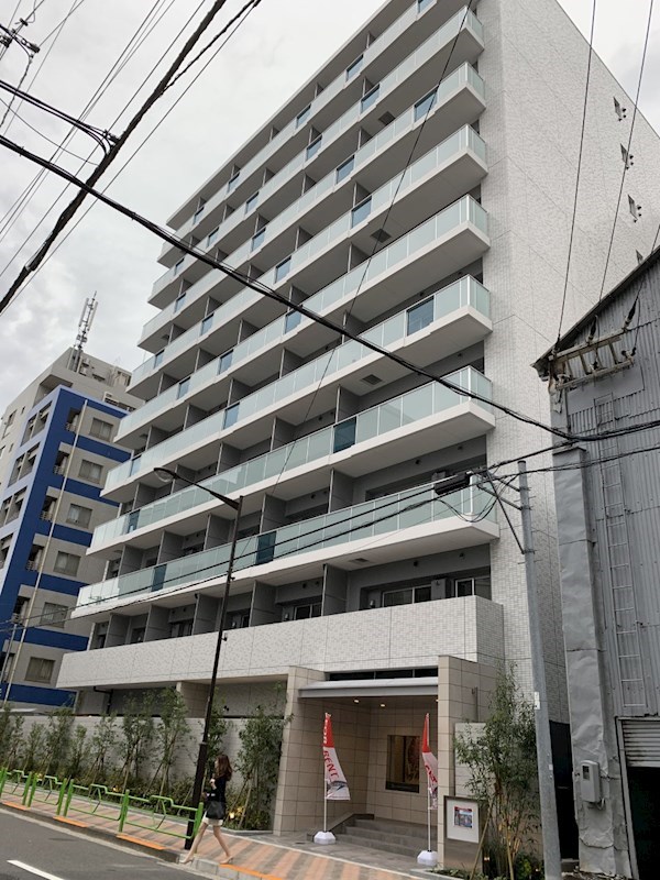 建物外観　月島駅より徒歩1分と好立地