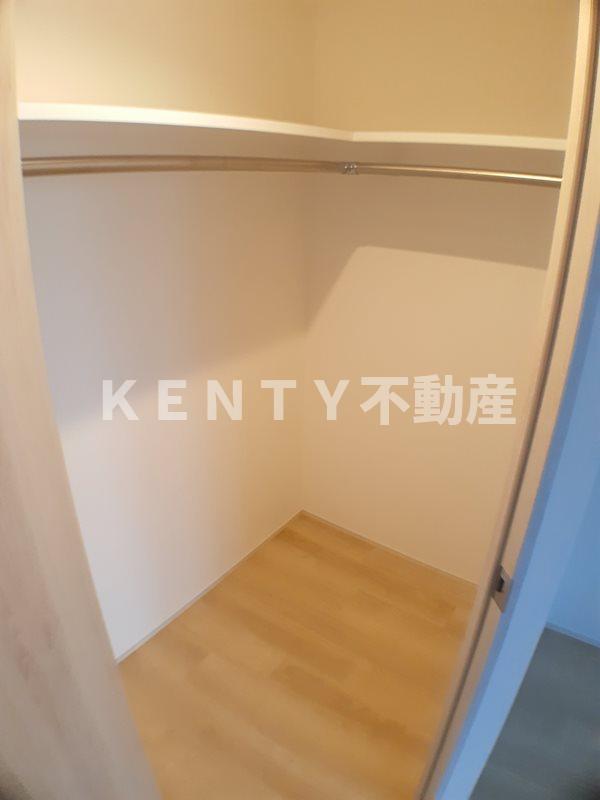 収納　たっぷりとした収納スペースです