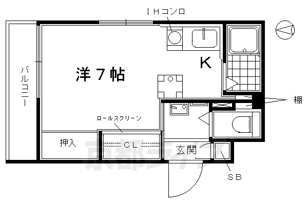 DETOM-1東福寺の間取り写真