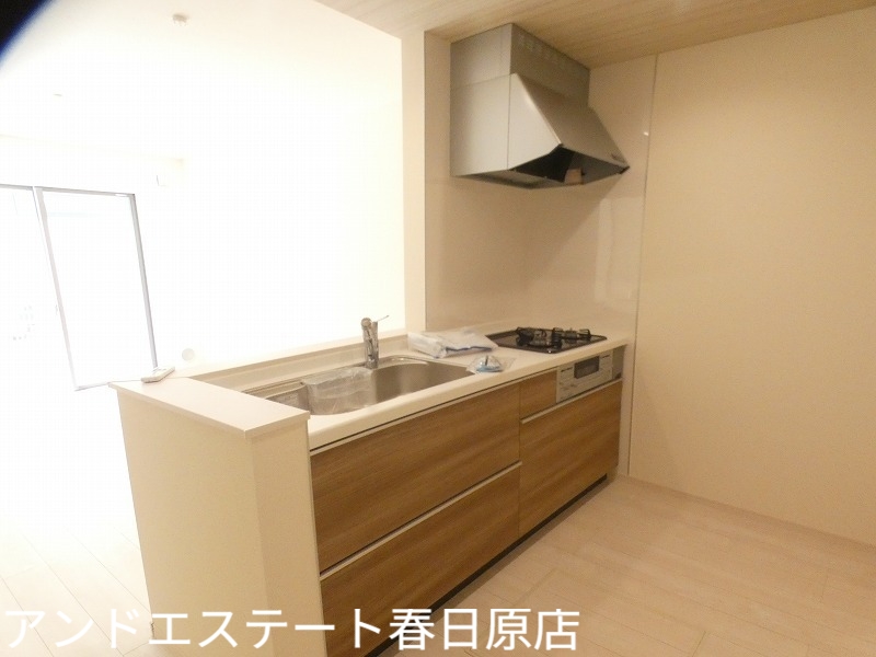 キッチン　経済的な都市ガス使用
