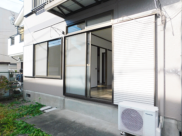 バルコニー　雨戸が設置されてます！
