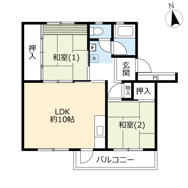 UR左近山の間取り写真