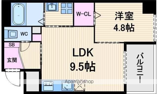 セントロイヤルクラブ谷町の間取り写真