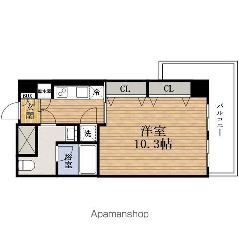地下鉄長堀鶴見緑地線 西長堀駅 徒歩2分 13階建 築26年の間取り写真