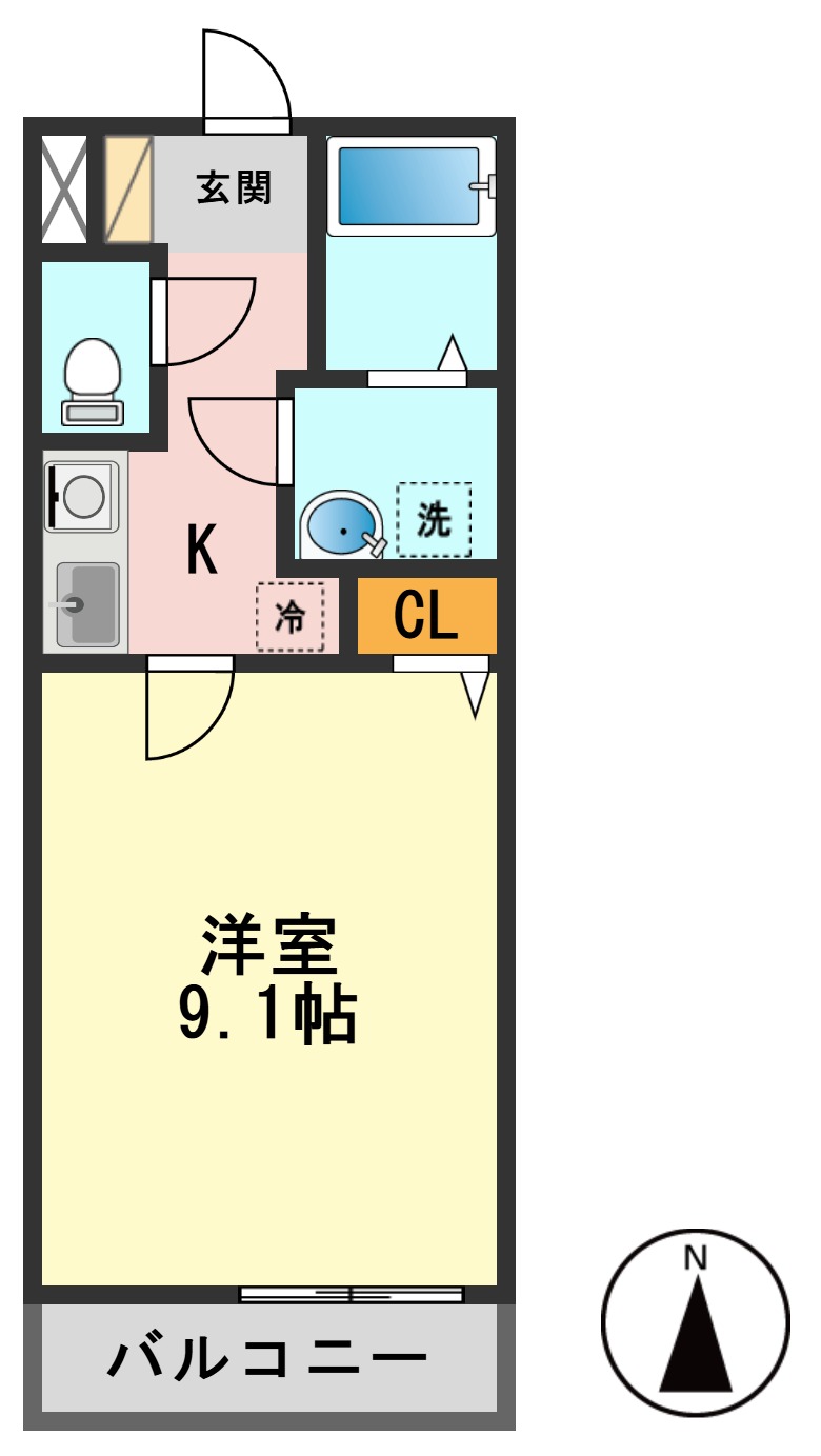 ＪＲ総武線 小岩駅 徒歩9分 5階建 築14年の間取り写真