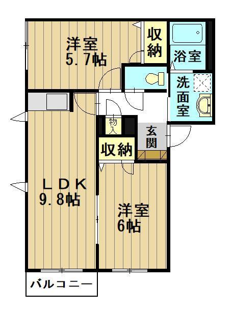 シャーメゾン宮園の間取り写真